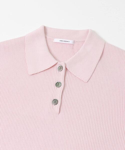 URBAN RESEARCH（アーバンリサーチ）の「コットンシルクポロ衿ニット