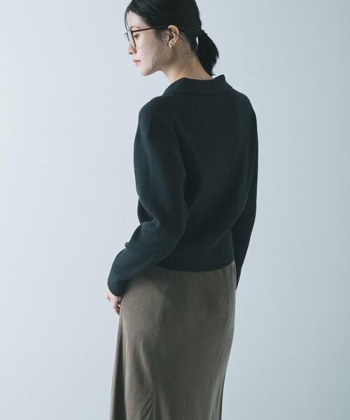 コットンシルクポロ衿ニット（ニット/セーター）｜URBAN RESEARCH