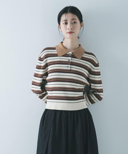 URBAN RESEARCH コットンシルクポロ衿ニット コットンシルクポロ衿ニット（ニット/セーター）｜URBAN RESEARCH