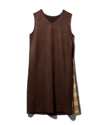 Arnold Palmer | スエードポンチ Vネック Aライン ジャンスカ(ジャンパースカート)