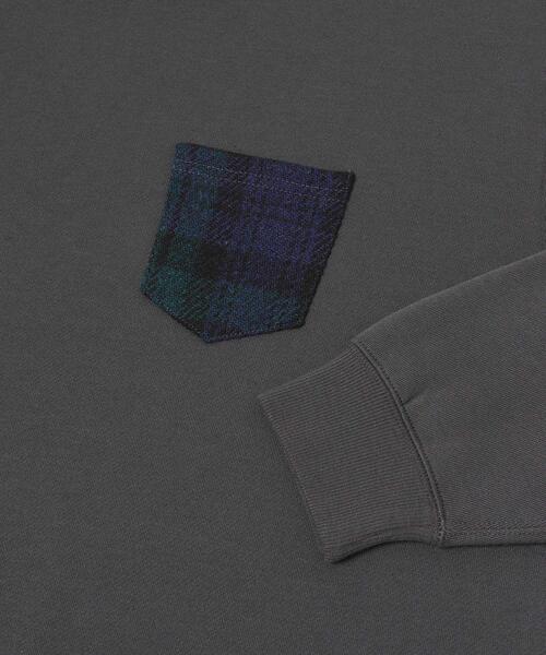 HARRIS TWEED(ハリスツイード)の「HARRIS TWEEDポケットスウェットプルオーバー(スウェット・メンズ・ブラック/ブラウン/チャコールグレー/オフホワイト・LARGE/MEDIUM)」の16枚目の写真