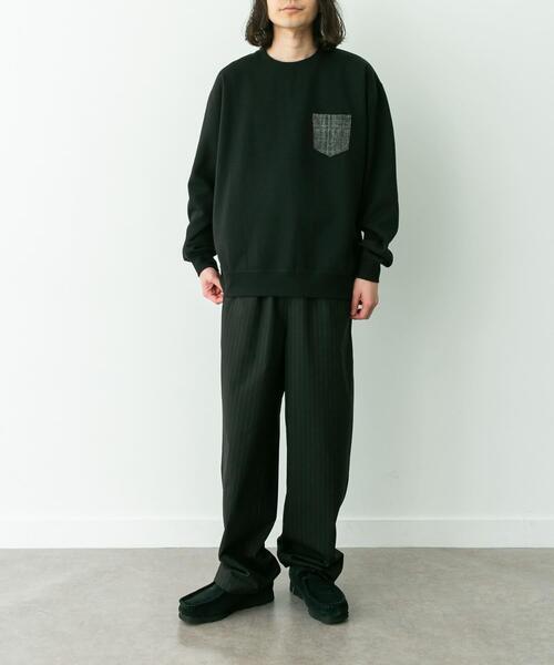 WOOYOUNGMI ウーヨンミ　ハリスツイード切替スウェットジャケット HARRIS TWEED（ハリスツイード）の「HARRIS TWEEDポケットスウェット