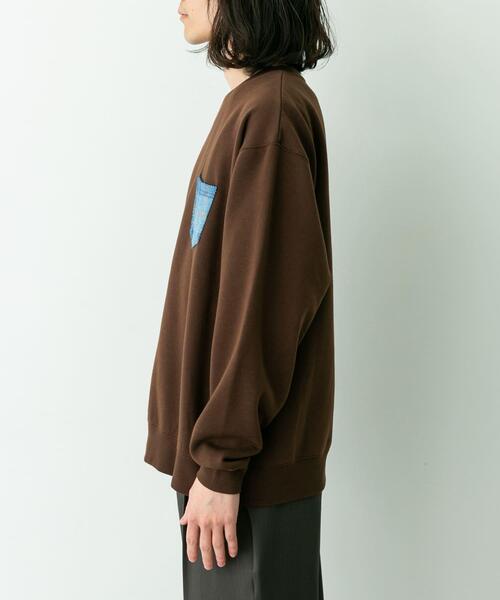 セール】HARRIS TWEEDポケットスウェットプルオーバー（スウェット