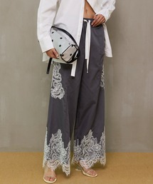 MAISON SPECIAL（メゾンスペシャル）の「【2026SPRING PRE-ORDER】Striped Lace Pants ワイドスカラップレースパンツ（その他パンツ）」