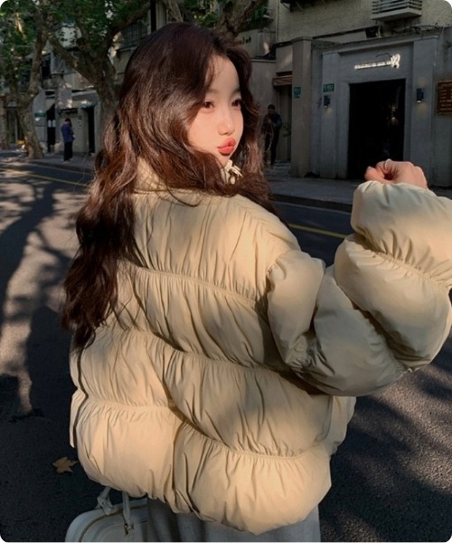 韓国 ORYANYダウンジャケット セール】【韓国トレンド】ラブリーバルーンクイルティングジャンパー