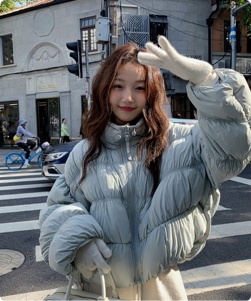 セール】【韓国トレンド】ラブリーバルーンクイルティングジャンパー