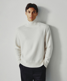 Reuben Merino Wool Turtleneck Pullover Ivory