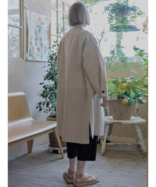 AVANT-G（アバン）の「Linen Long Jacket - OATMEAL（その他アウター・レディース・その他・FREE）」の5枚目の写真