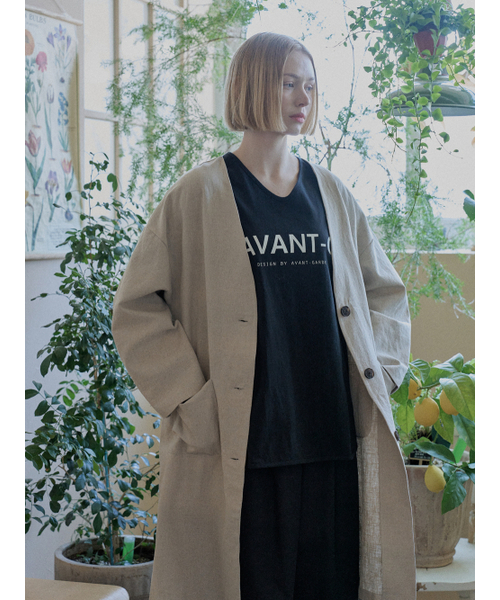AVANT-G（アバン）の「Linen Long Jacket - OATMEAL（その他アウター・レディース・その他・FREE）」の6枚目の写真