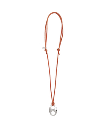 LOWOOL（ロウル）の「Camel suede pignose necklace（ネックレス・レディース）」