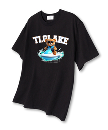 ジェットスキーベア 半袖Tシャツ ブラック