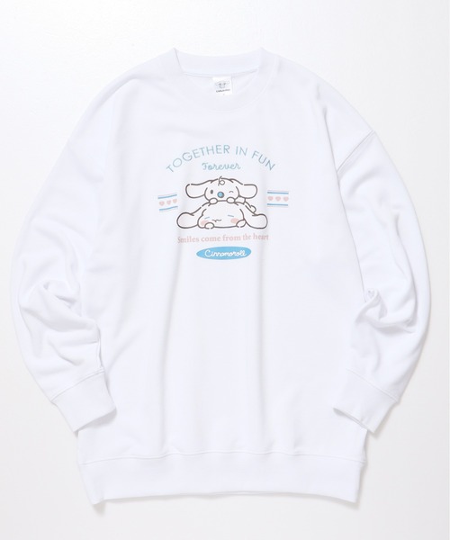 sanrio(サンリオ)の「【SANRIO/サンリオ】キャラクタープリント裏毛クルーネックスウェット(BIG)(スウェット・レディース・クリーム/ブラック/オフホワイト/オレンジ系・LARGE/MEDIUM)」の6枚目の写真