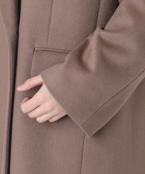 journal standard L'essage(ジャーナルスタンダードレサージュ)の「カシミヤMIXウールチェスターコート(その他アウター・レディース・ネイビー・FREE)」の17枚目の写真