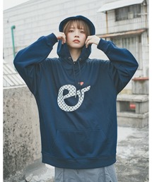 inst.ALL（インストール）の「春にもオススメ！　ドット柄プリントルーズパーカー（パーカー）」