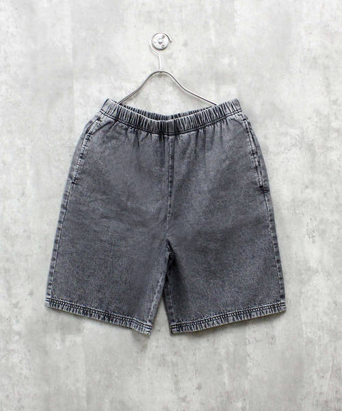 SHISKY(シスキー)の「ケミカルウォッシュ デニム ハーフパンツ(その他パンツ・メンズ・ブラック/ブルー・X-LARGE/LARGE/MEDIUM)」の1枚目の写真