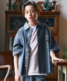 KRIFF MAYER Kid's Collection（クリフメイヤーキッズコレクション）の「ワークステッチデニムシャツ（セットアップ可）（シャツ/ブラウス）」