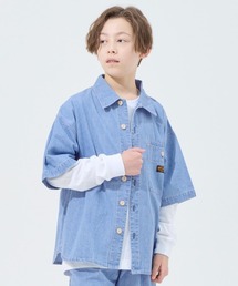 KRIFF MAYER Kid's Collection（クリフメイヤーキッズコレクション）の「ワークステッチデニムシャツ（セットアップ可）（シャツ/ブラウス）」