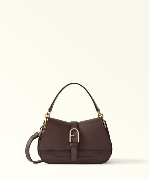 FURLA(フルラ)の「フルラ フロー (Furla Flow) ミニトップハンドルバッグ(ハンドバッグ・レディース・ホワイト/ダークブラウン/ネイビー・ONE SIZE)」の2枚目の写真
