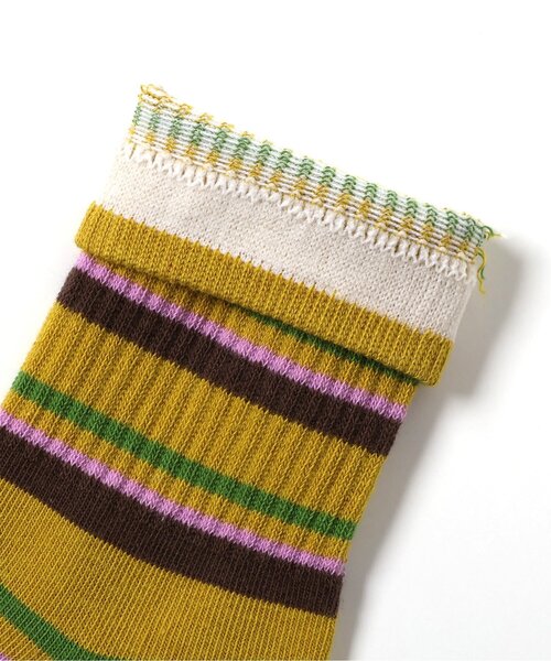 BREEZE(ブリーズ)の「ボーダー・モチーフソックス(ソックス/靴下・キッズ・イエロー/ネイビー/アイボリー/ブラック/レッド/グリーン・21/18/15 )」の10枚目の写真