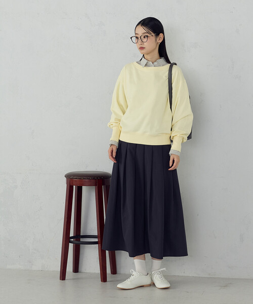 COMME CA ISM(コムサイズム)の「2WAY オフショル裏毛カットソー(Tシャツ/カットソー・レディース・チャコール/ライトグレー/イエロー・MEDIUM/LARGE)」の16枚目の写真