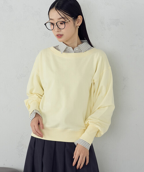 COMME CA ISM(コムサイズム)の「2WAY オフショル裏毛カットソー(Tシャツ/カットソー・レディース・チャコール/ライトグレー/イエロー・MEDIUM/LARGE)」の18枚目の写真