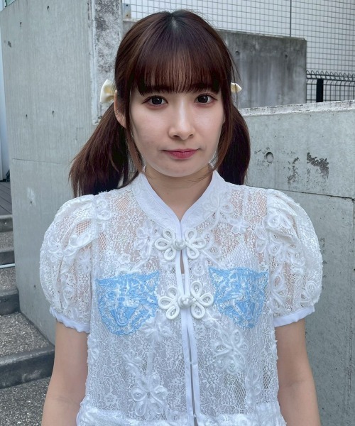 Candy Stripper(キャンディストリッパー)の「LACY CHINA MINI ワンピース(ワンピース・レディース・オフホワイト/ブラック/ライトブルー・FREE)」の9枚目の写真