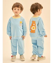 CAREBEARS（ケアベア）の「ラフラットベア スティッチオーバーサイズ上下セット（セットアップ）」