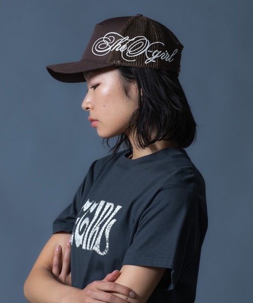 X-girl(エックスガール)の「STUDDED LOGO S/S TEE(Tシャツ/カットソー・レディース・レッド/チャコール/ベージュ・S/M/L)」の15枚目の写真