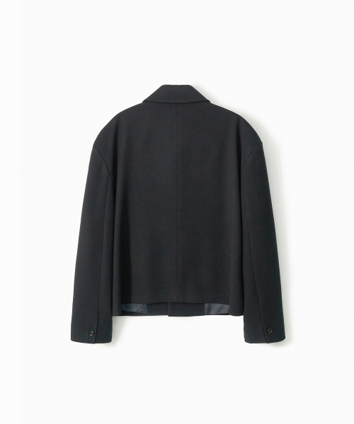 TRIP LE SENS（トリップ ル センス）の「[F/W]カスタムウールカラー隠しスナップブレザー_ブラック（テーラードジャケット・メンズ・ブラック・M/L）」の9枚目の写真