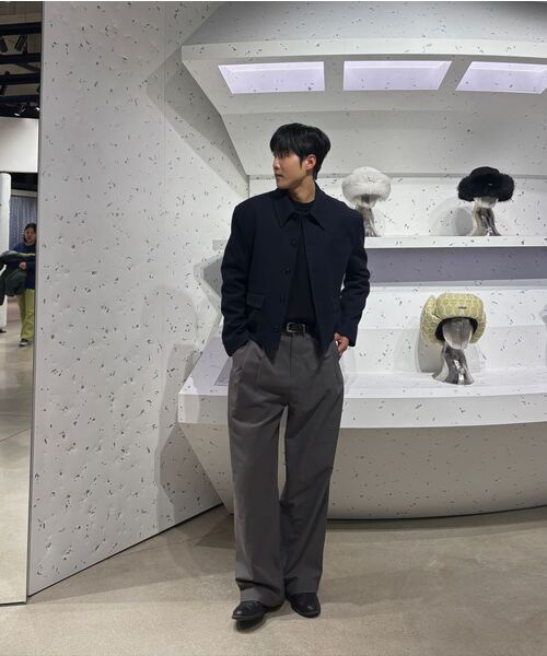 TRIP LE SENS（トリップ ル センス）の「[F/W]カスタムウールカラー隠しスナップブレザー_ブラック（テーラードジャケット・メンズ・ブラック・M/L）」の2枚目の写真