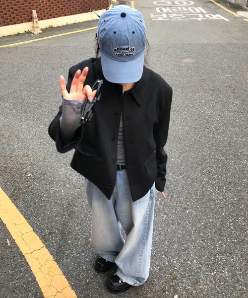 TRIP LE SENS（トリップ ル センス）の「[F/W]カスタムウールカラー隠しスナップブレザー_ブラック（テーラードジャケット・メンズ・ブラック・M/L）」の3枚目の写真