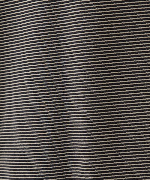 ABAHOUSE（アバハウス）の「コットンポンチ モダンフィット ボーダーロンT / オーバーサイズ（Tシャツ/カットソー・メンズ・ブラック/チャコールグレー/ブラウン・48/46）」の10枚目の写真