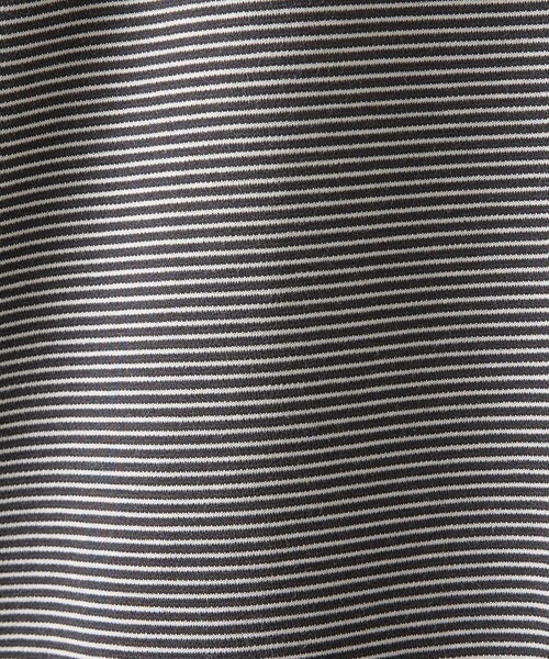 ABAHOUSE（アバハウス）の「コットンポンチ モダンフィット ボーダーロンT / オーバーサイズ（Tシャツ/カットソー・メンズ・ブラック/チャコールグレー/ブラウン・48/46）」の19枚目の写真