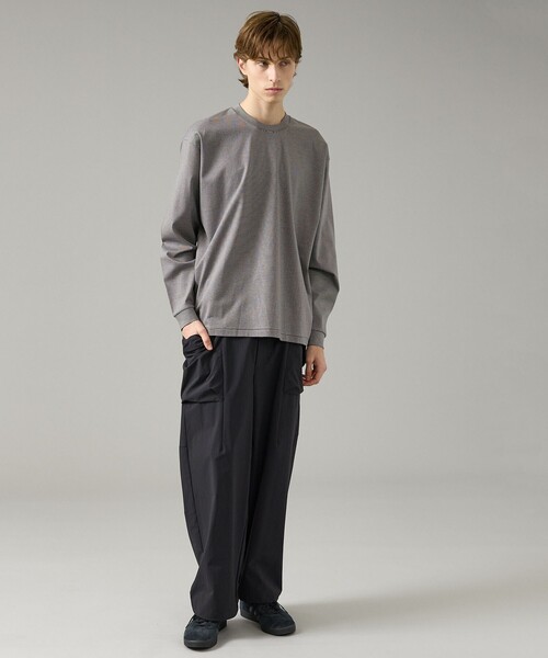 ABAHOUSE（アバハウス）の「コットンポンチ モダンフィット ボーダーロンT / オーバーサイズ（Tシャツ/カットソー・メンズ・ブラック/チャコールグレー/ブラウン・48/46）」の21枚目の写真