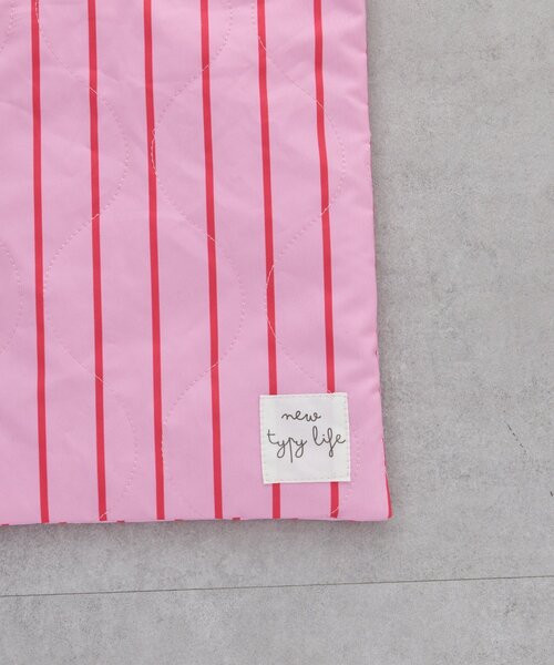 CIAOPANIC TYPY（チャオパニックティピー）の「【KIDS】【新生活・入学準備】洗えるストライプ柄上履き入れ(ユニセックス)（トートバッグ・キッズ・カーキ/サックスブルー/ピンク・ONE SIZE）」の14枚目の写真