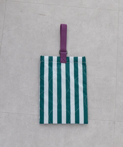 CIAOPANIC TYPY（チャオパニックティピー）の「【KIDS】【新生活・入学準備】洗えるストライプ柄上履き入れ(ユニセックス)（トートバッグ・キッズ・カーキ/サックスブルー/ピンク・ONE SIZE）」の8枚目の写真