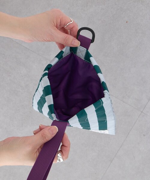 CIAOPANIC TYPY（チャオパニックティピー）の「【KIDS】【新生活・入学準備】洗えるストライプ柄上履き入れ(ユニセックス)（トートバッグ・キッズ・カーキ/サックスブルー/ピンク・ONE SIZE）」の7枚目の写真