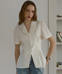 DEHEVE（デヘヴェ）の「Classic Open Collar Blouse [Ivory]（シャツ/ブラウス）」