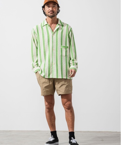 OFFSHORE(オフショア)の「CROCHET SHIRTS(シャツ/ブラウス・メンズ・グリーン/ブラック・XL/L/M/S)」の8枚目の写真