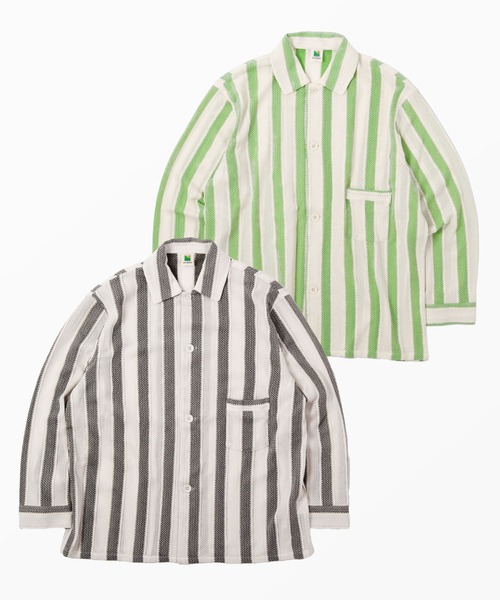 OFFSHORE(オフショア)の「CROCHET SHIRTS(シャツ/ブラウス・メンズ・グリーン/ブラック・XL/L/M/S)」の11枚目の写真