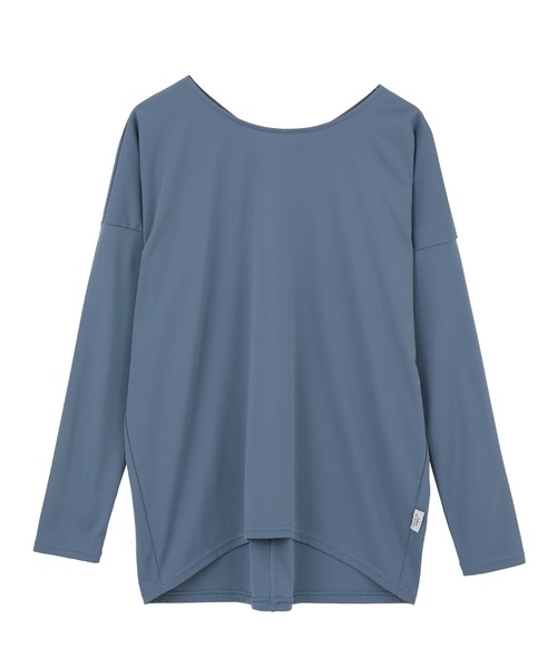 Julier Yoga and Relax（ジュリエヨガアンドリラックス）の「Julier アクティブフローロングスリーブプルオーバー（Tシャツ/カットソー・レディース・ブラック/ブルー/ホワイト・0/1）」の14枚目の写真