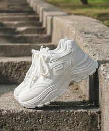 histoire（イストワール）の「3cmUP 軽量厚底 ボリュームソールスニーカー オールシーズン 無地（スニーカー）」