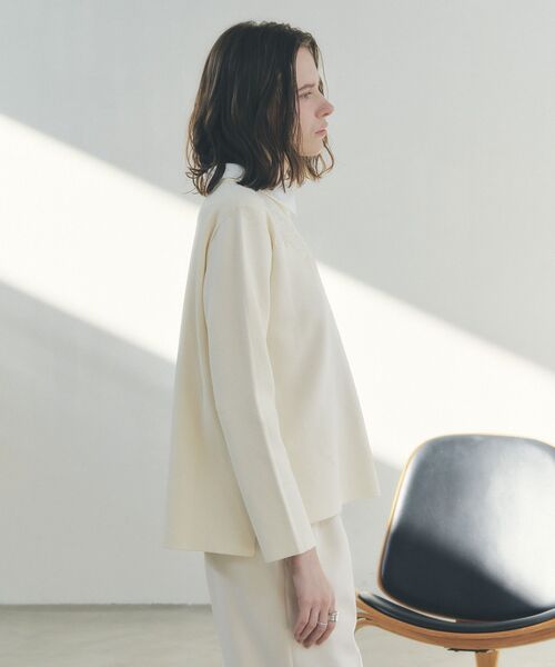 YECCA VECCA(イェッカヴェッカ)の「2way襟付きレースニット(ニット/セーター・レディース・ブルー系その他7/アイボリー/ブラック・FREE)」の8枚目の写真