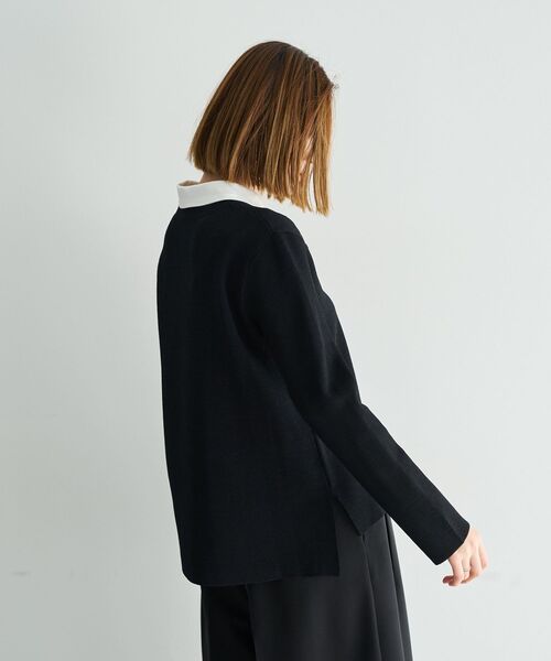 YECCA VECCA(イェッカヴェッカ)の「2way襟付きレースニット(ニット/セーター・レディース・ブルー系その他7/アイボリー/ブラック・FREE)」の16枚目の写真