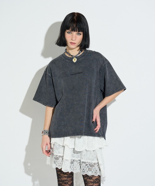 anna sui nyc(アナ スイ エヌ ワイ シー)の「ラメロゴTシャツ(Tシャツ/カットソー・レディース・ブラック/ラベンダー/ミント・FREE)」の2枚目の写真