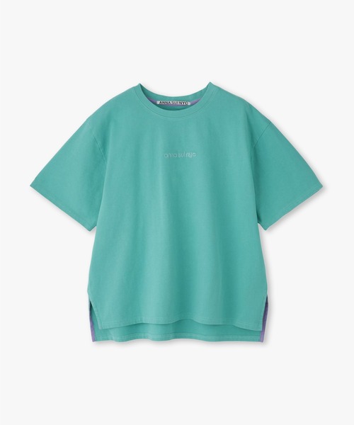 anna sui nyc(アナ スイ エヌ ワイ シー)の「ラメロゴTシャツ(Tシャツ/カットソー・レディース・ブラック/ラベンダー/ミント・FREE)」の4枚目の写真