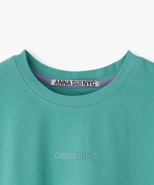 anna sui nyc(アナ スイ エヌ ワイ シー)の「ラメロゴTシャツ(Tシャツ/カットソー・レディース・ブラック/ラベンダー/ミント・FREE)」の8枚目の写真