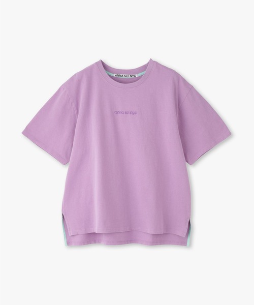 anna sui nyc(アナ スイ エヌ ワイ シー)の「ラメロゴTシャツ(Tシャツ/カットソー・レディース・ブラック/ラベンダー/ミント・FREE)」の9枚目の写真