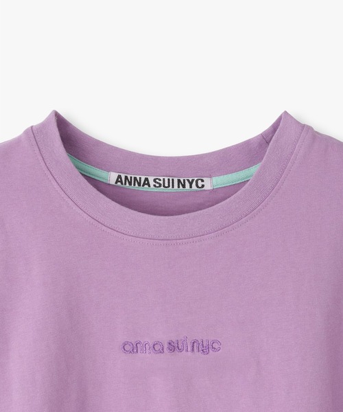 anna sui nyc(アナ スイ エヌ ワイ シー)の「ラメロゴTシャツ(Tシャツ/カットソー・レディース・ブラック/ラベンダー/ミント・FREE)」の11枚目の写真