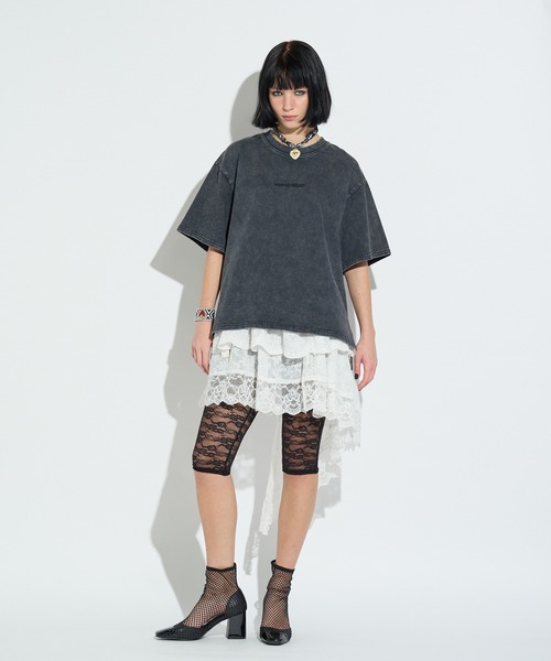 anna sui nyc(アナ スイ エヌ ワイ シー)の「ラメロゴTシャツ(Tシャツ/カットソー・レディース・ブラック/ラベンダー/ミント・FREE)」の13枚目の写真
